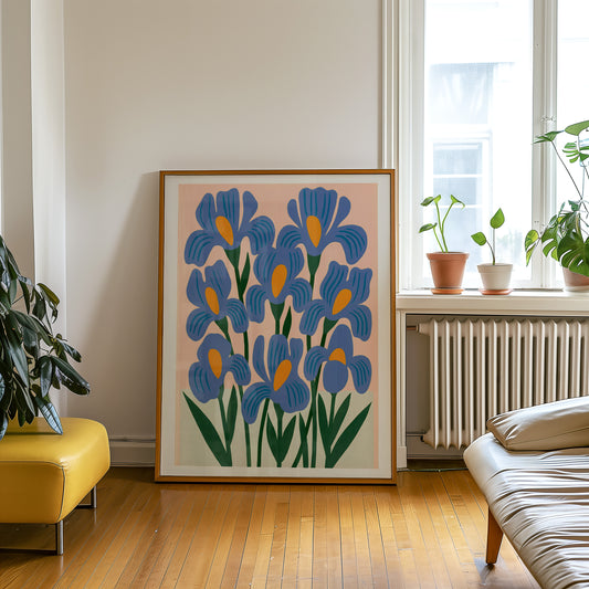 Blue Iris Print