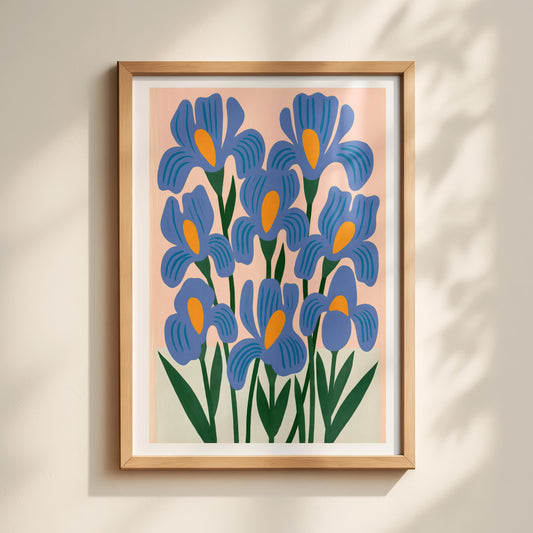 Blue Iris Print