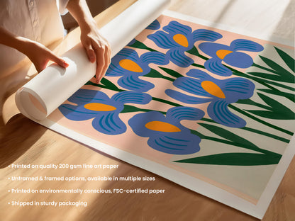 Blue Iris Print