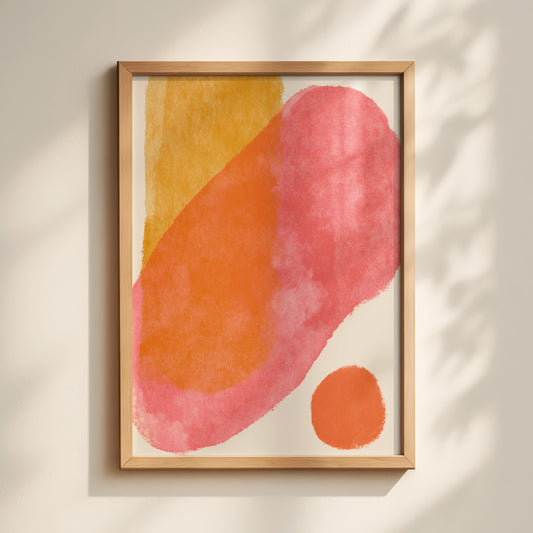 Bold Watercolour Abstract Print