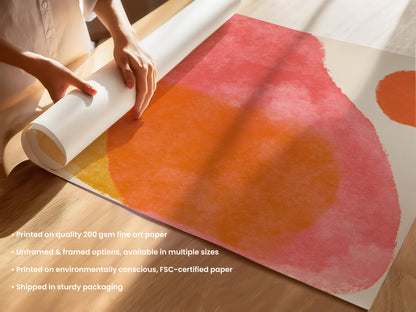 Bold Watercolour Abstract Print