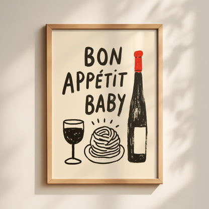 Bon Appetit Baby Print