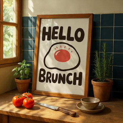 Hello Brunch Kitchen Print