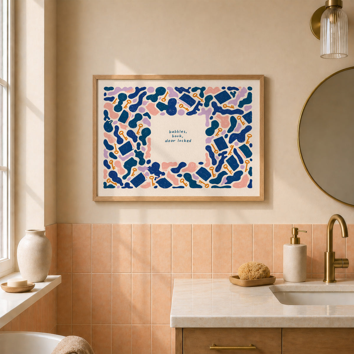 Bubbles, Book, Door Locked Print 04 Bathroom landscape-media-2.jpg