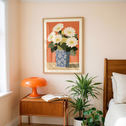 Cactus Flower Vase Print