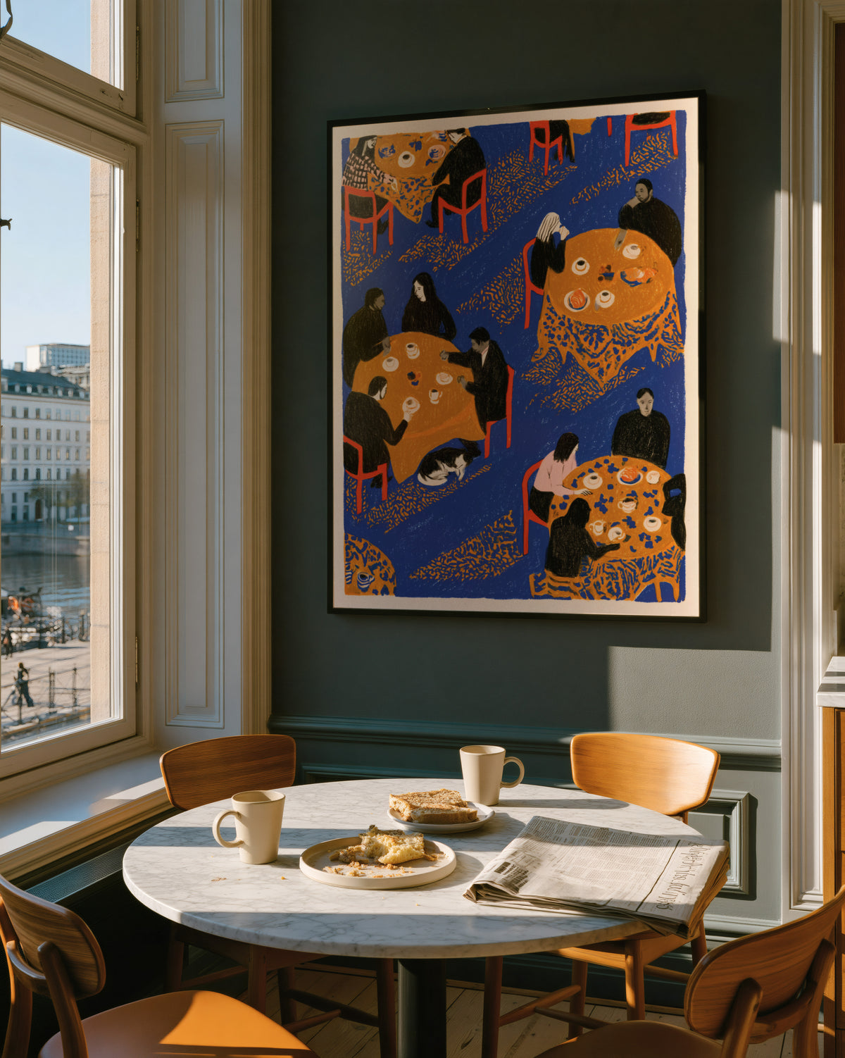 Café Scene Print 004 Golden breakfast nook.jpg