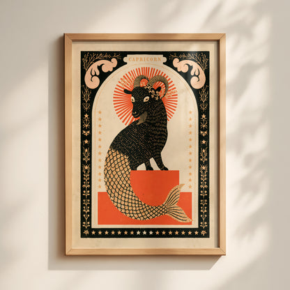 Capricorn Zodiac Print