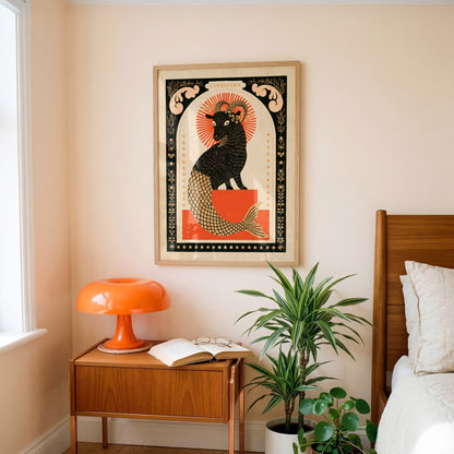 Capricorn Zodiac Print