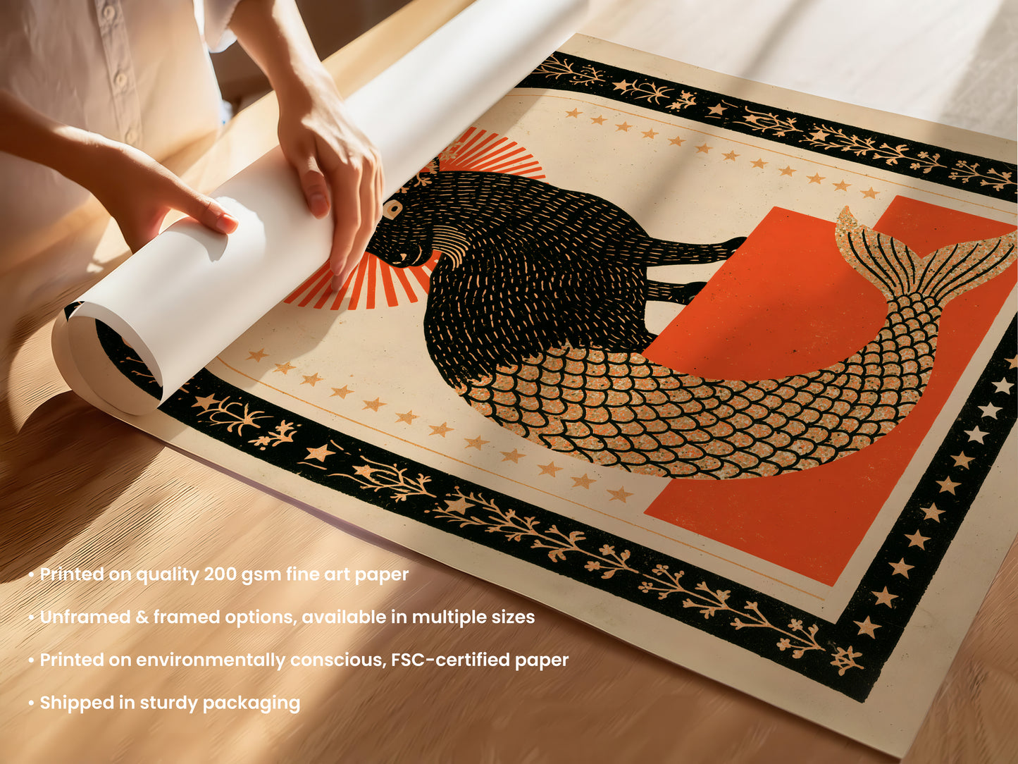 Capricorn Zodiac Print
