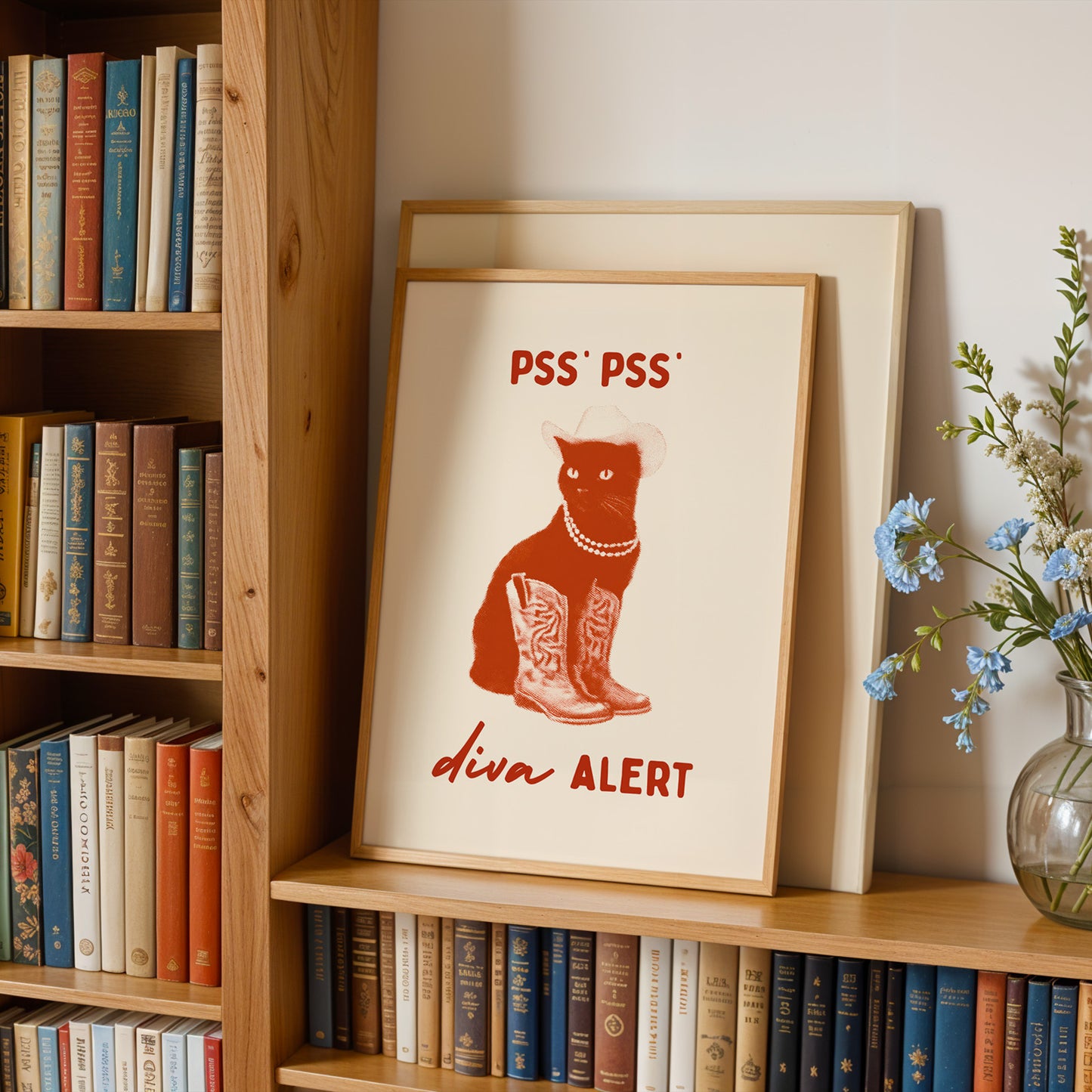 Diva Alert Cat Print