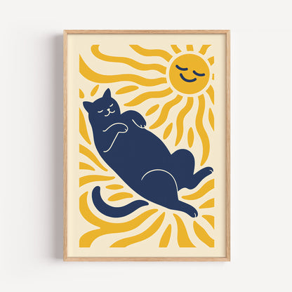 Cat Matisse Print