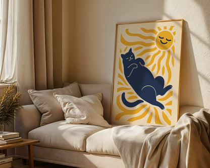 Cat Matisse Print