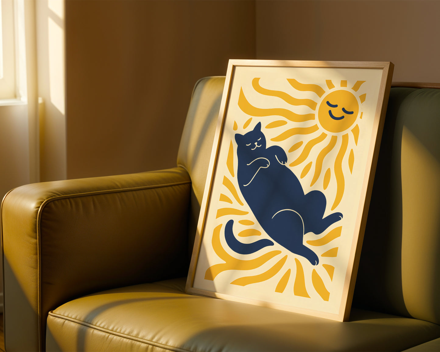 Cat Matisse Print