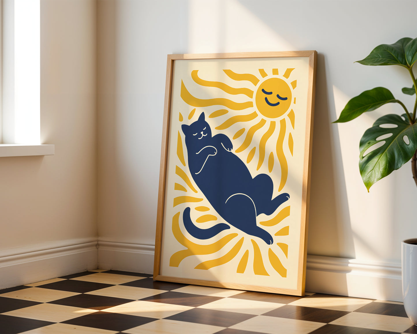 Cat Matisse Print