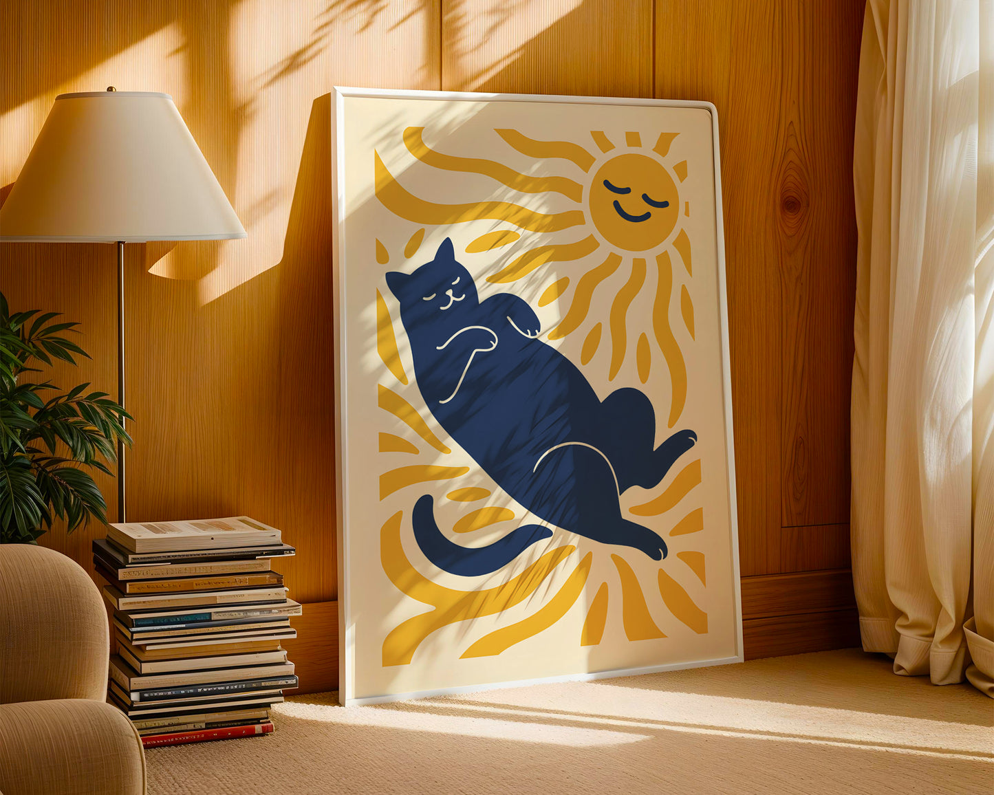 Cat Matisse Print