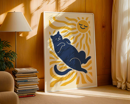 Cat Matisse Print