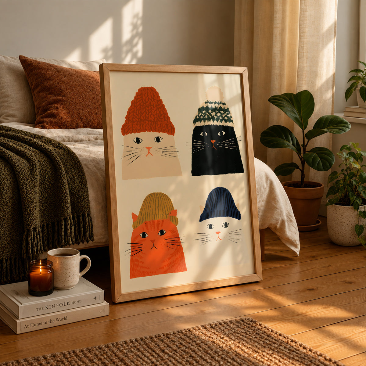 Cats in Beanies Print 04 Living Room 23 (autumnal).jpg