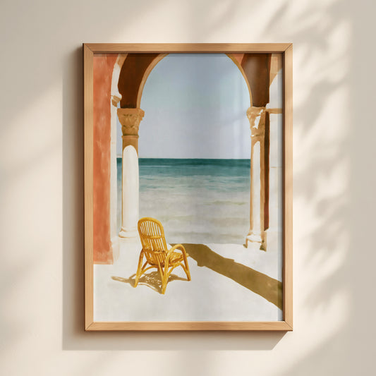 Chair Under The Arch Print