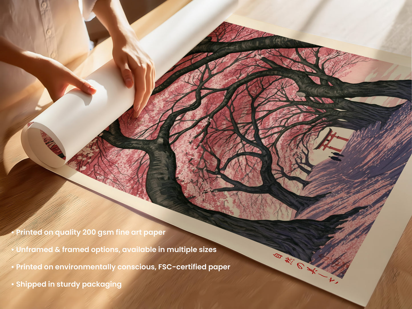 Cherry Blossom Torii Print