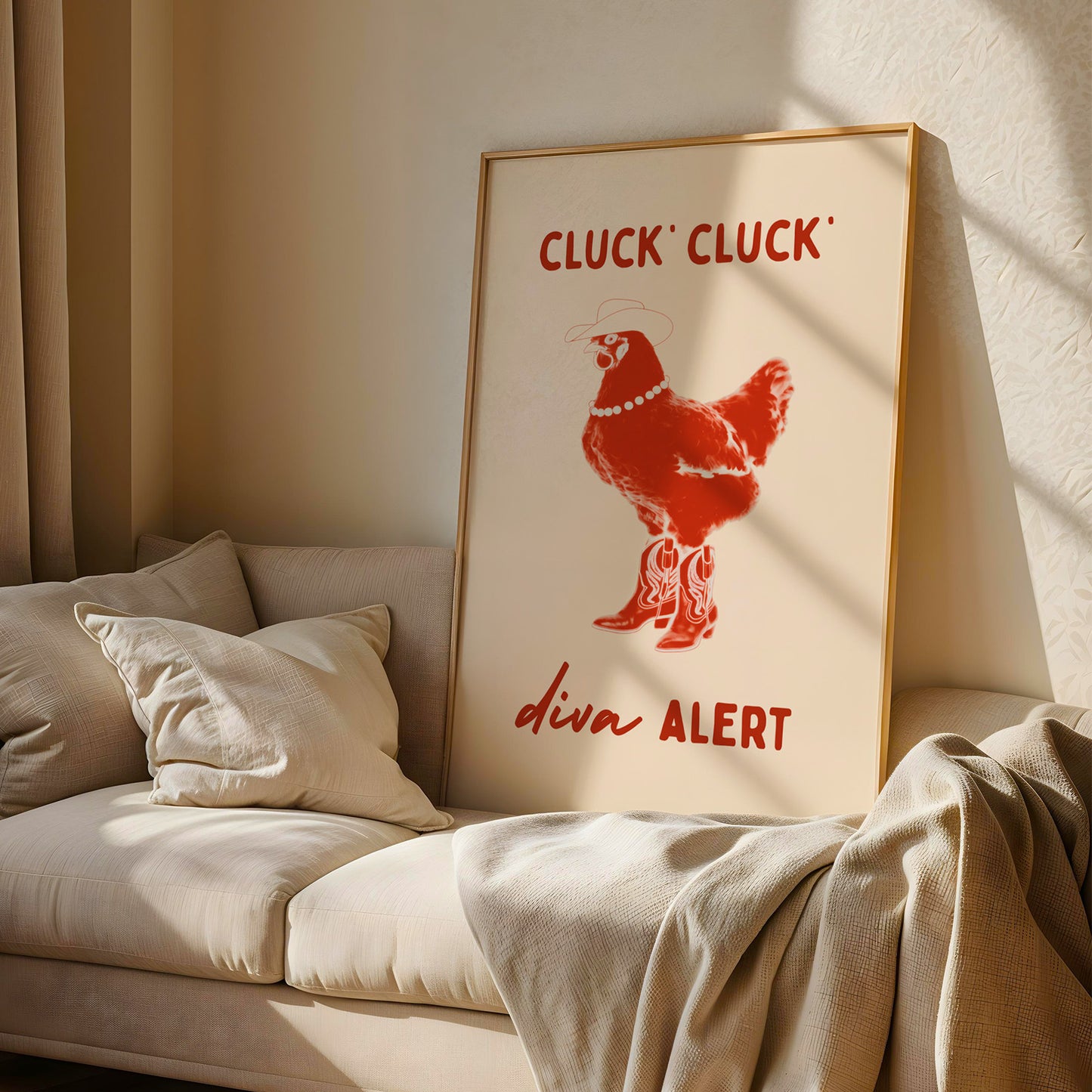 Chicken Diva Alert Print