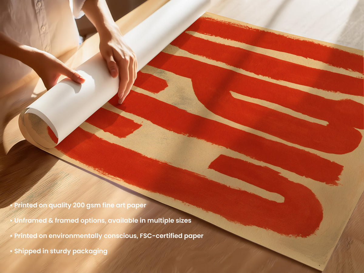Ciao Red Lettering Print 10 Unframed (UF & F).jpg
