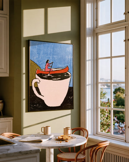 Coffee Canoe Print 004 Golden kitchen breakfast nook.jpg