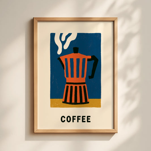 Coffee Moka Pot Print