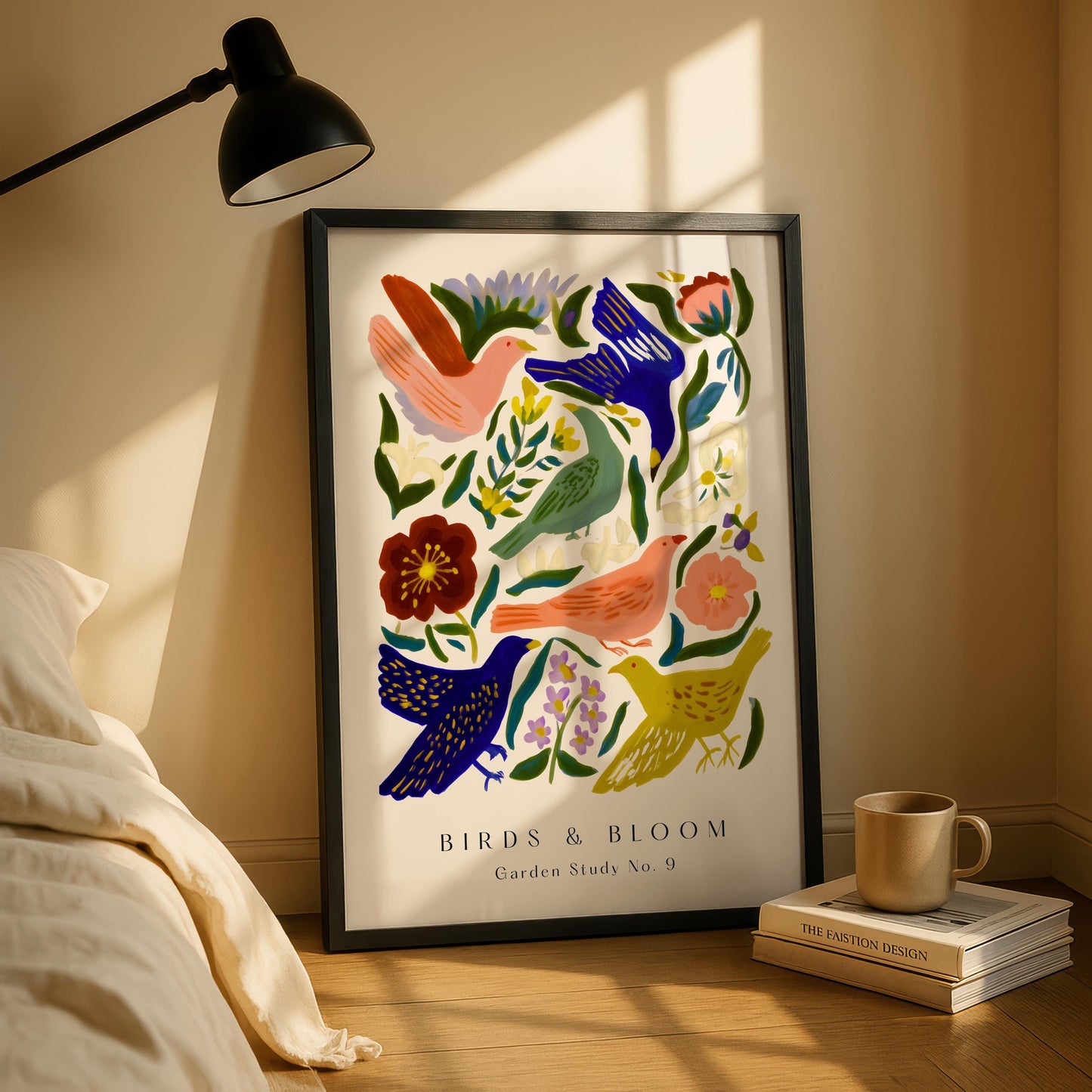 Colourful Bird Floral Print