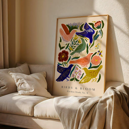 Colourful Bird Floral Print