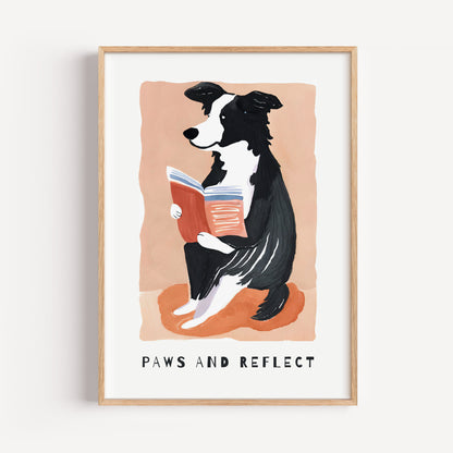 Border Collie Matisse Print
