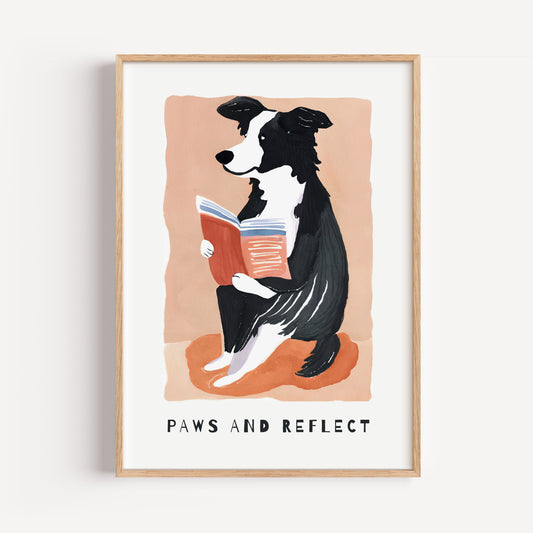 Border Collie Matisse Print