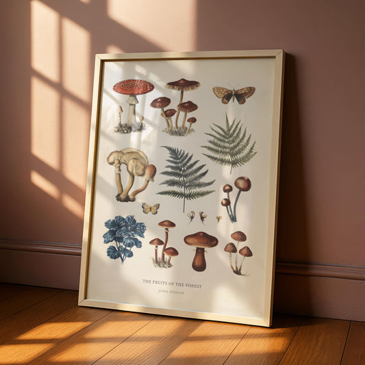 Cottagecore Mushroom Print