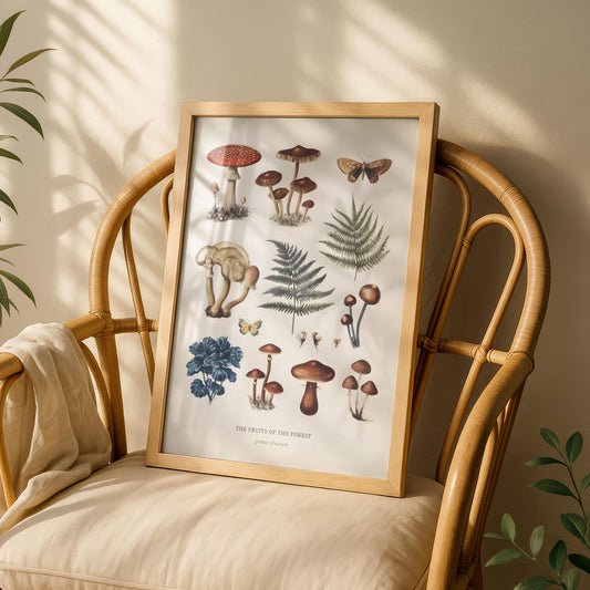Cottagecore Mushroom Print