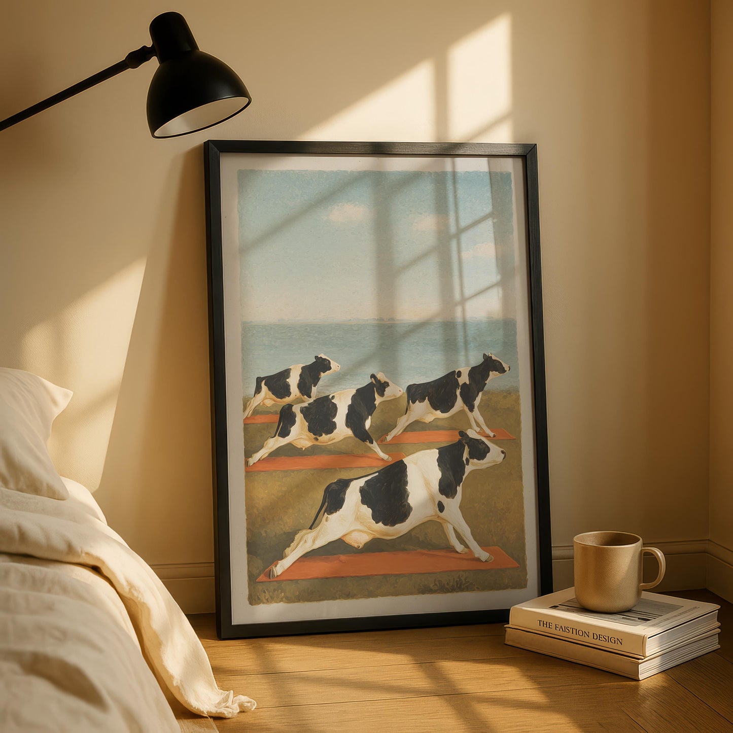Cow Yoga Print