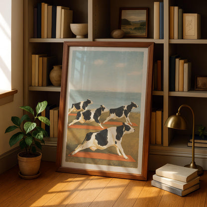 Cow Yoga Print
