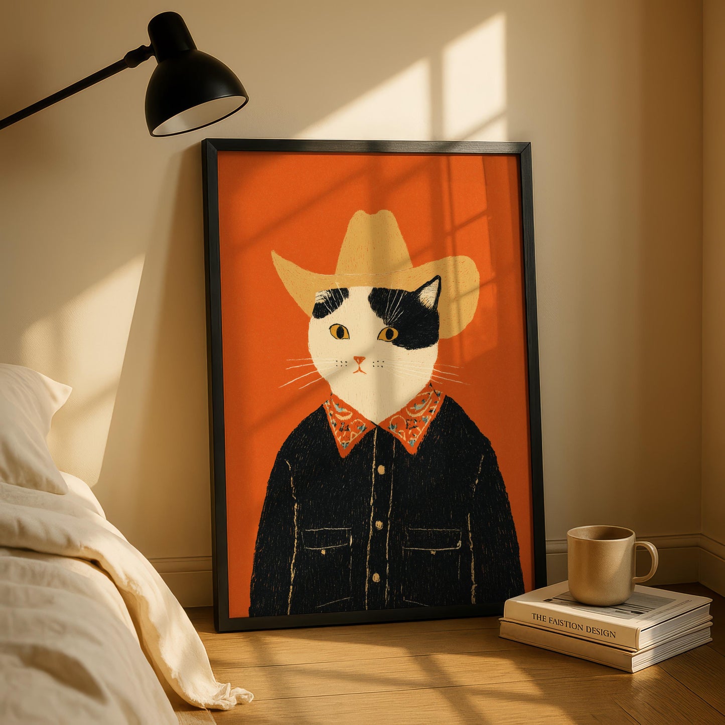 Cowboy Cat Print (Ginger)