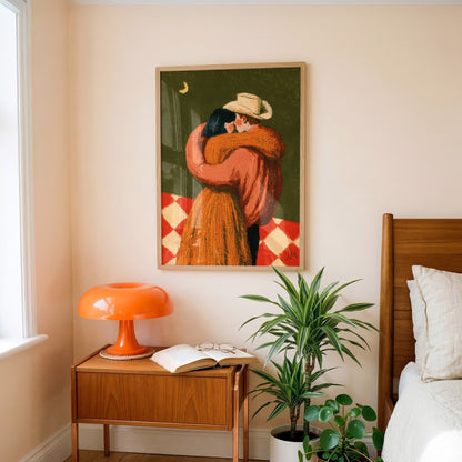 Cowboy Couple Embrace Print 007 Living Room-media-11.jpg