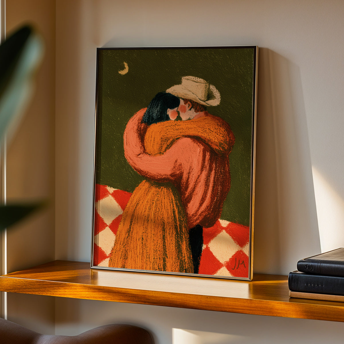 Cowboy Couple Embrace Print 008 Living Room-media-31.jpg