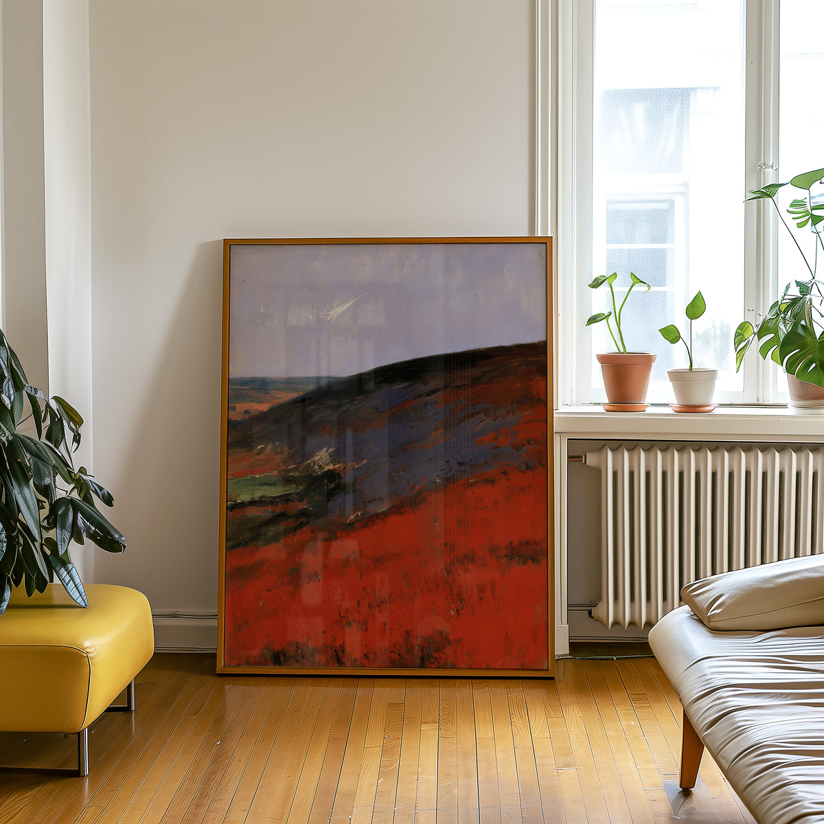 Crimson Hillside Landscape Print 002 Living Room-media-4.jpg