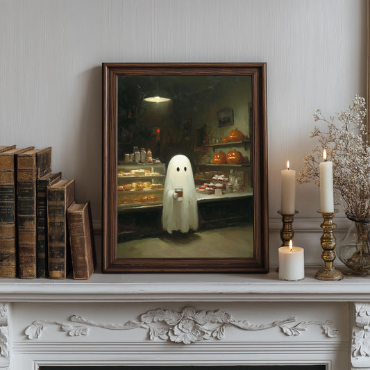 Pumpkin Spice Latte Ghost Print