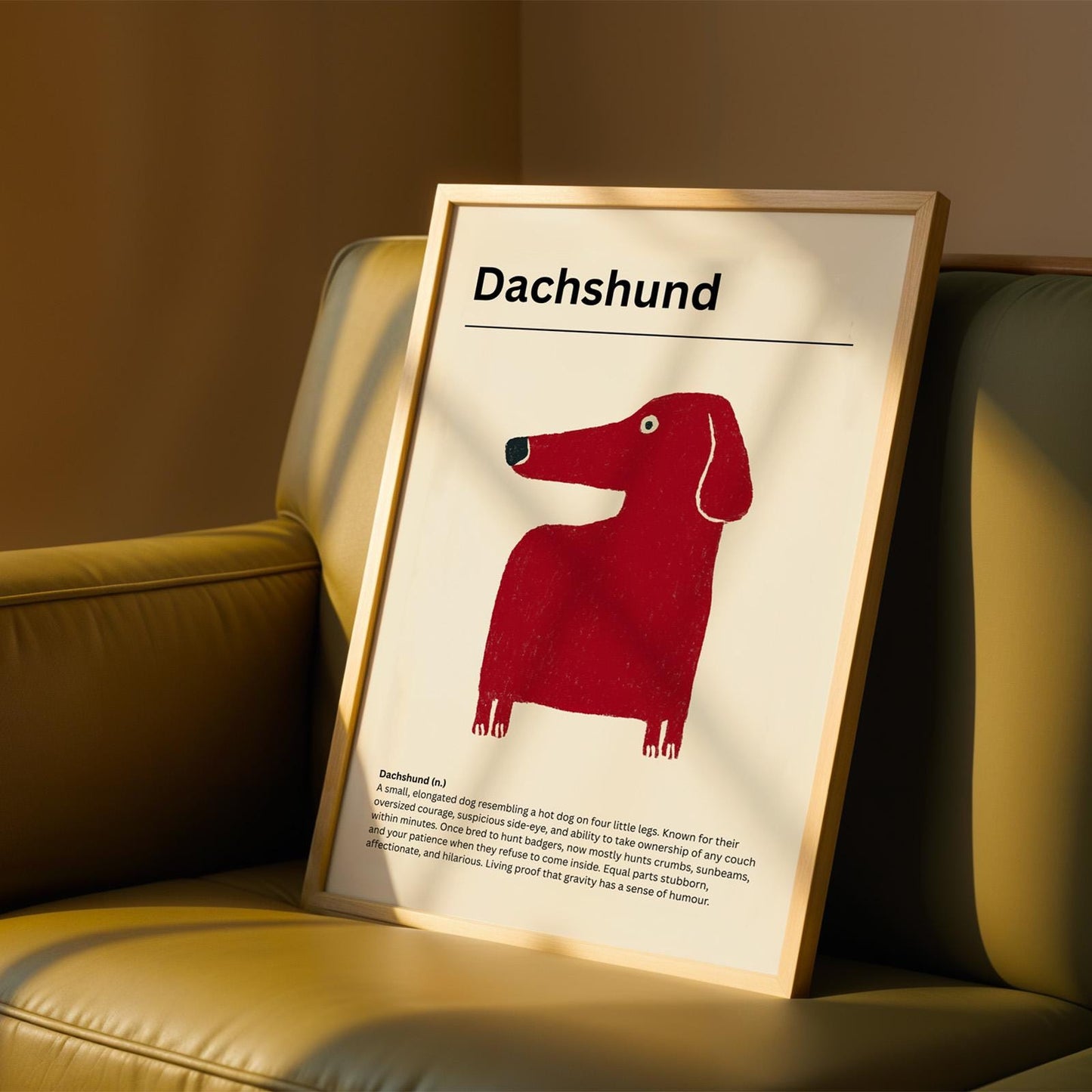 Dachshund Definition Print