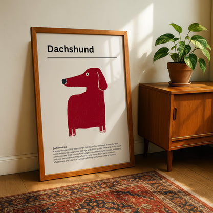 Dachshund Definition Print