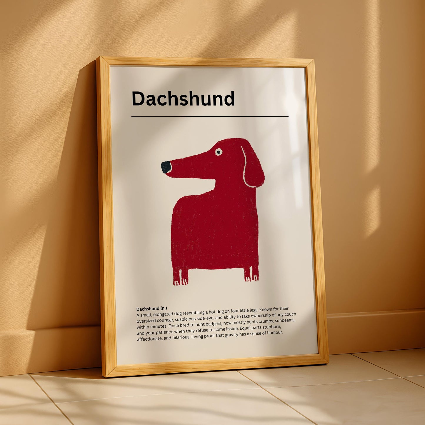 Dachshund Definition Print