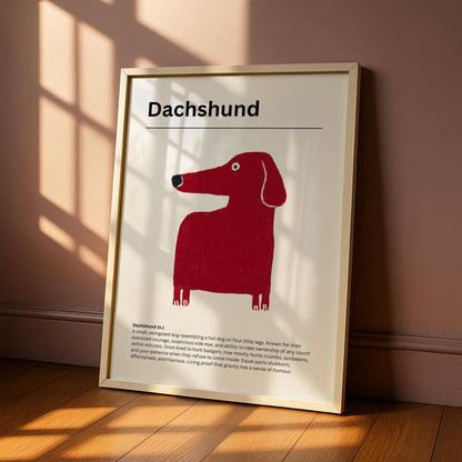 Dachshund Definition Print