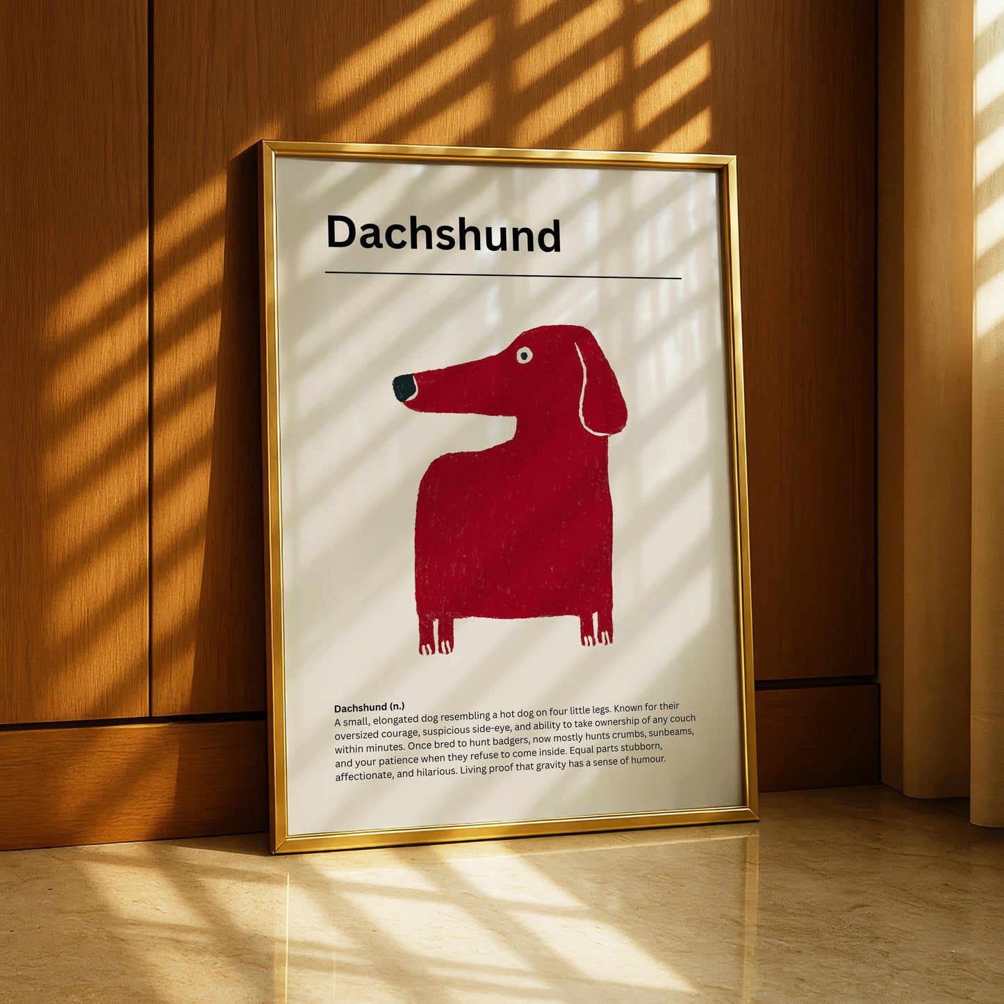 Dachshund Definition Print