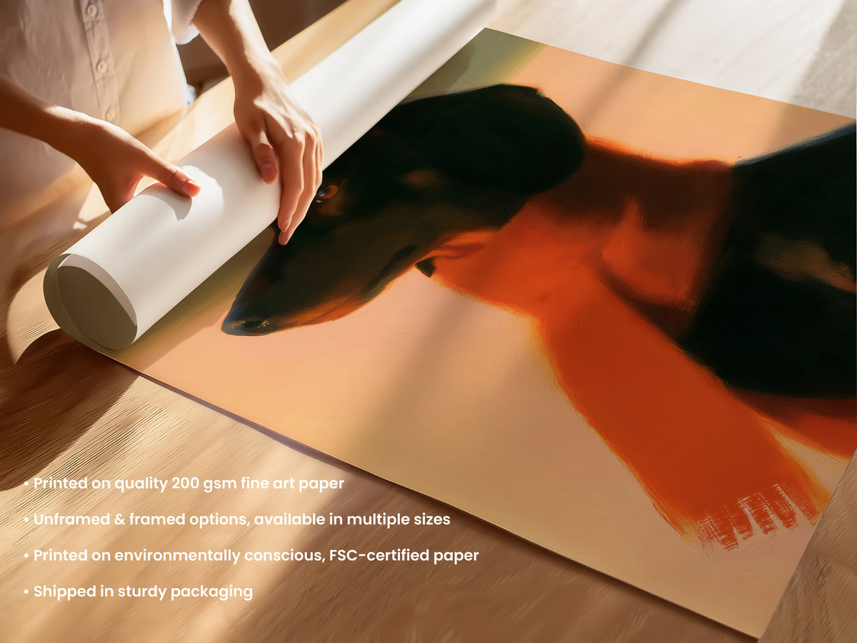 Dachshund Portrait Print 05 Unframed (UF & F).jpg