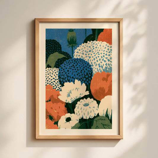 Dahlia Bouquet Print