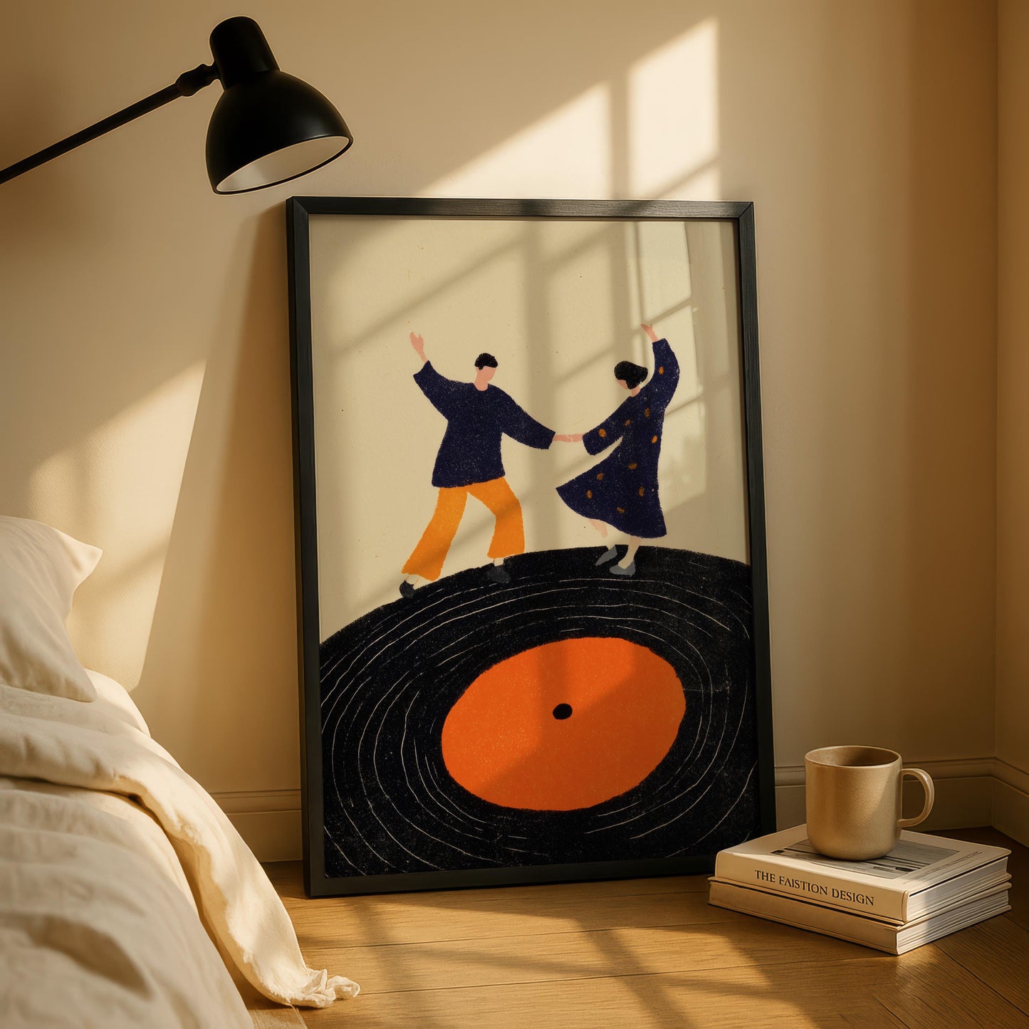 Dancing Couple on Record Print