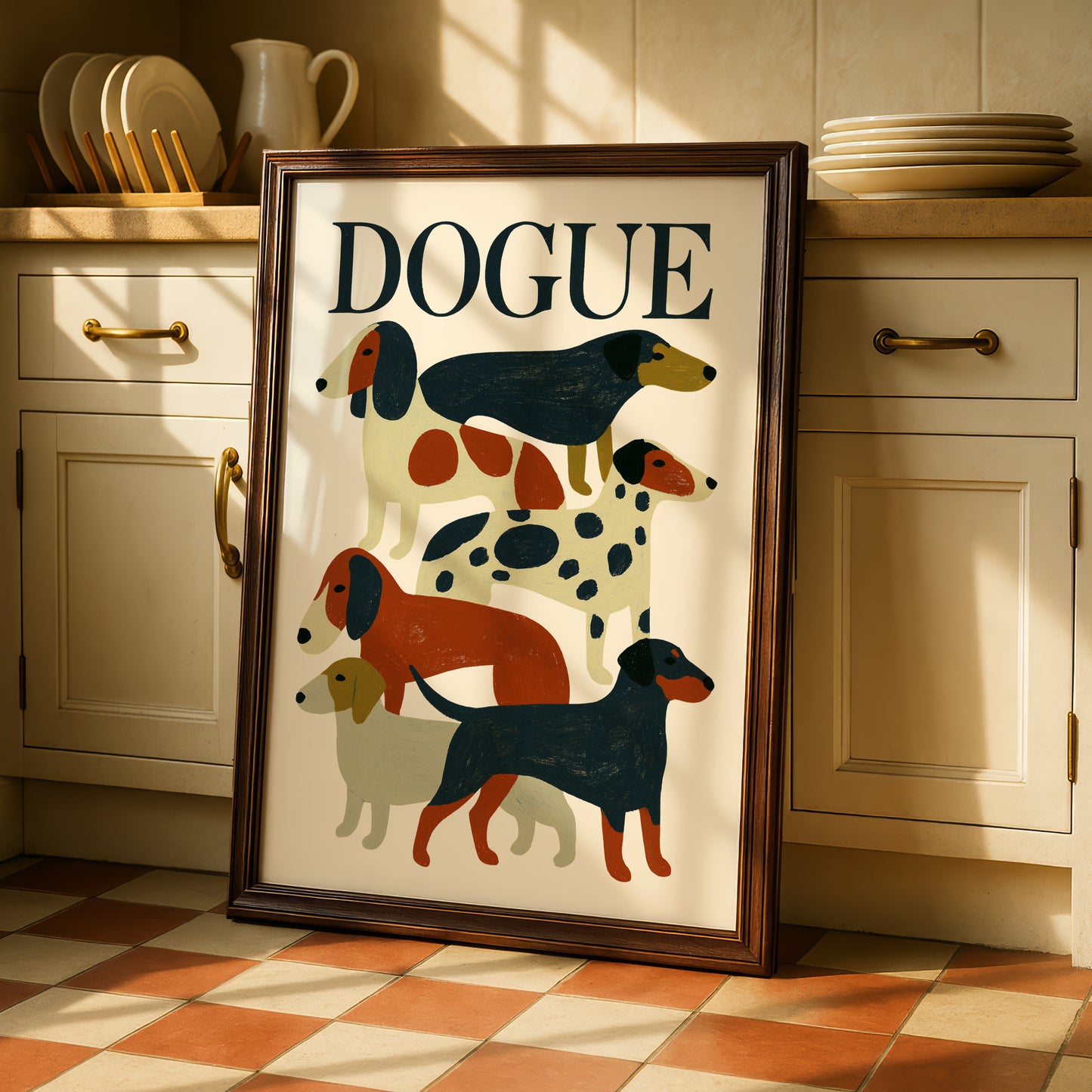 Dachshund Dog Print