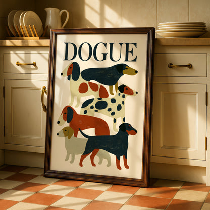 Dachshund Dog Print